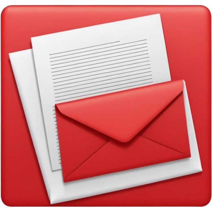 Office red document  emoji