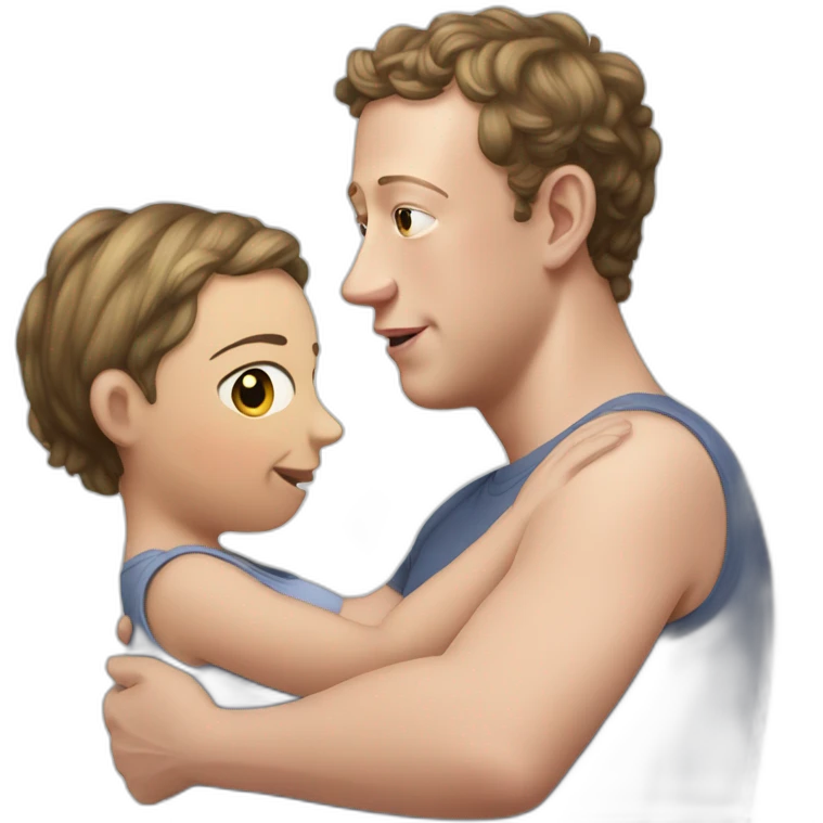 Pregnant Lesbian Mark Zuckerberg emoji