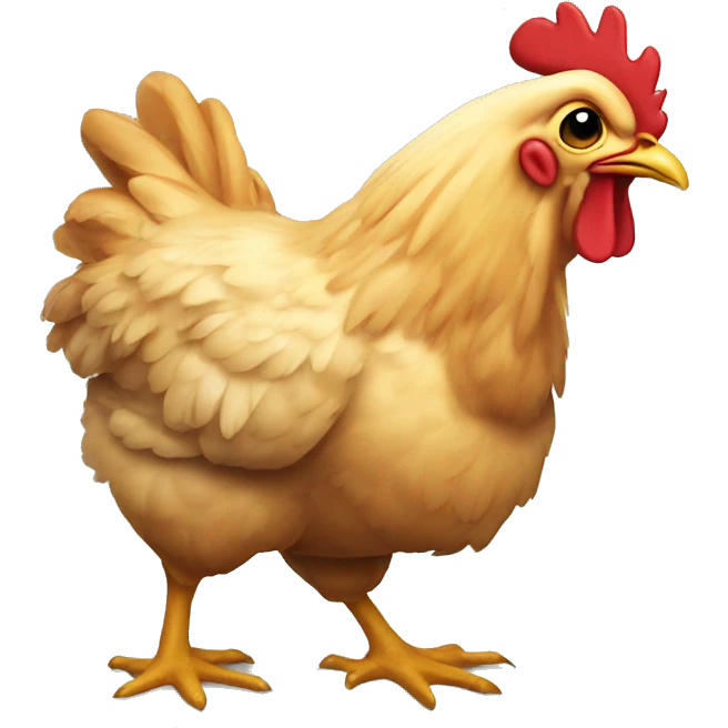 Chicken laying on its back emoji