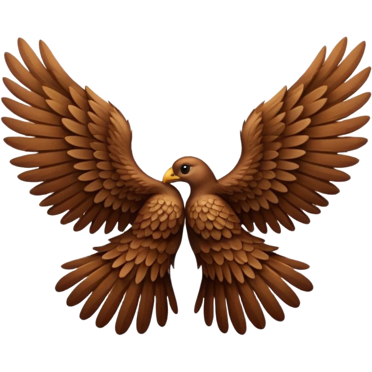 Brown wings only  emoji