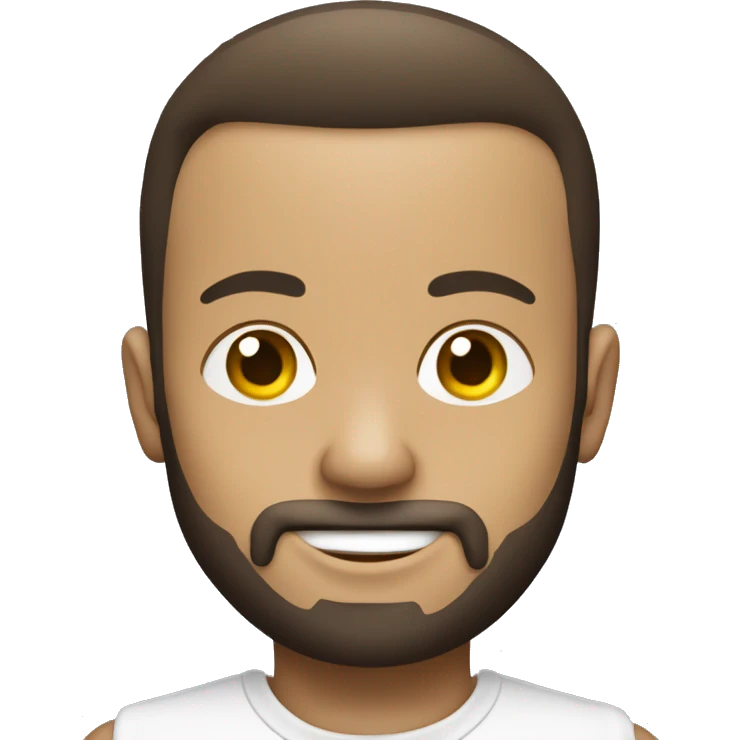 boneco moreno de jaleco branco de corpo inteiro emoji