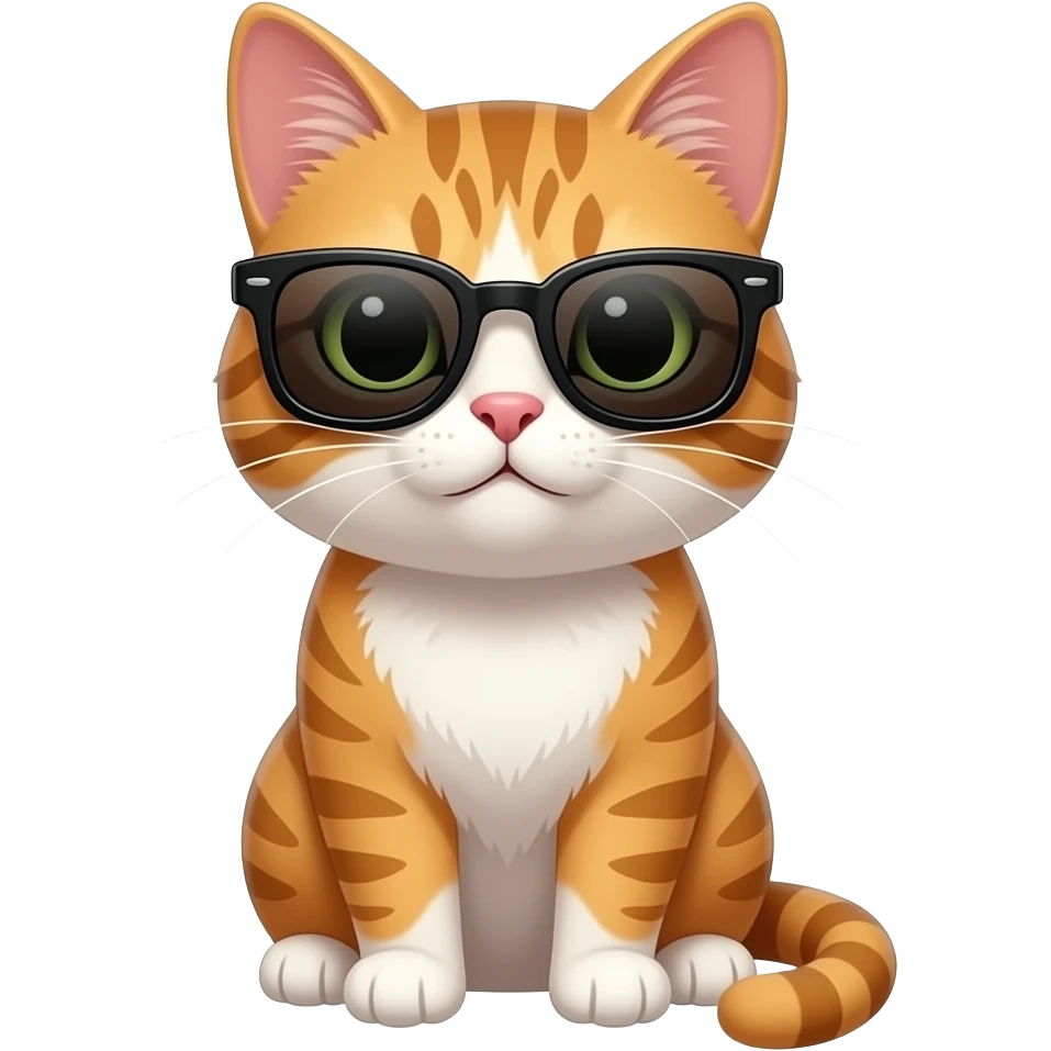 Cat wearing sunglasses emoji