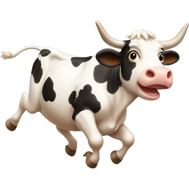 Cow flying  emoji