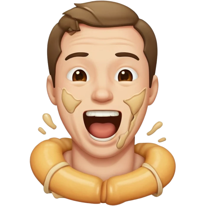 Man choking while laughing  emoji