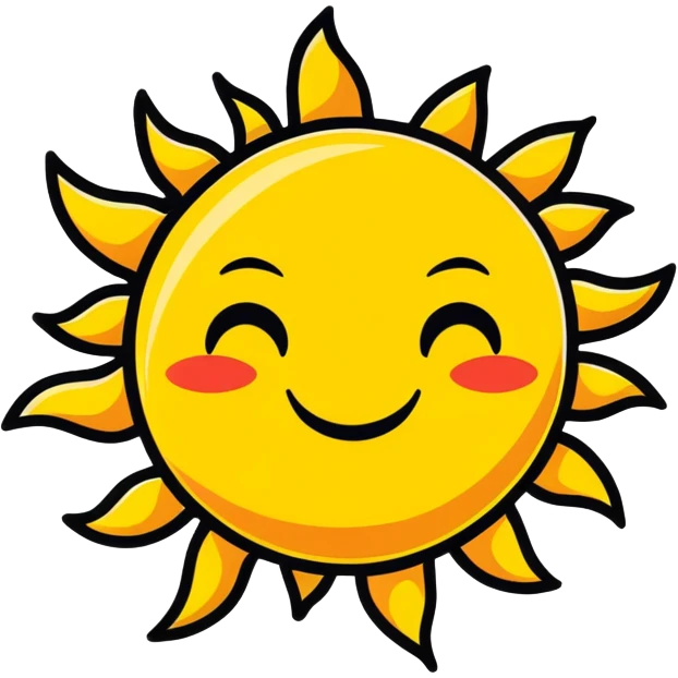 smiling sun emoji