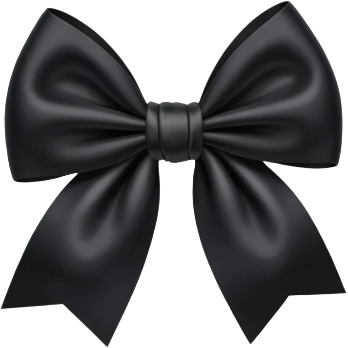 Black bow emoji