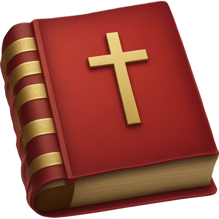 a red Bible emoji