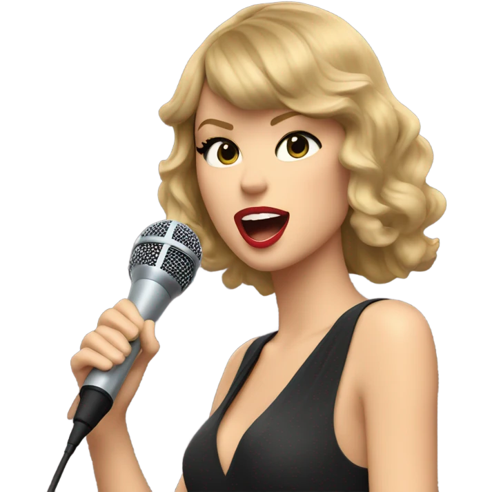taylor swift is singing emoji