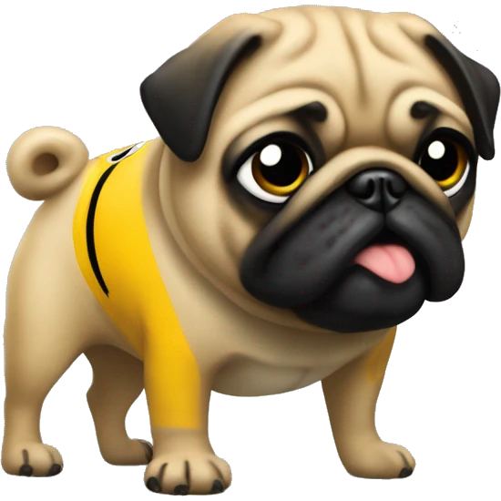 Pittsburgh Steelers pug emoji