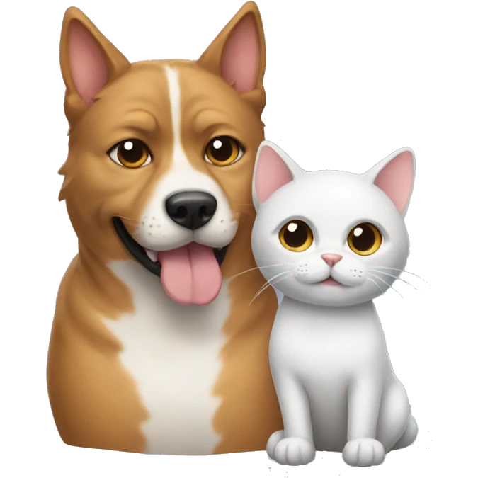 cat with dog emoji