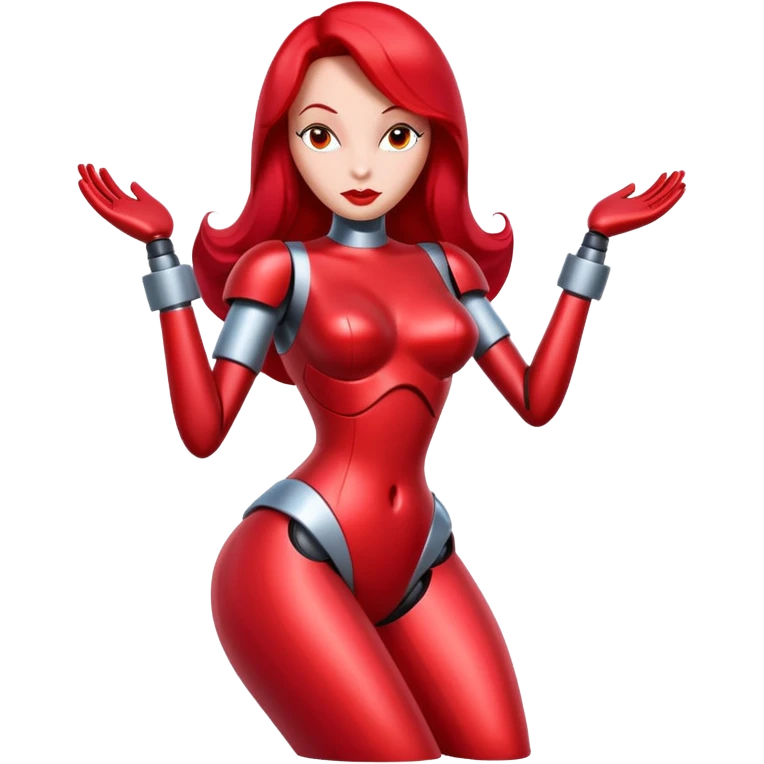 Jessica rabbit as a robot emoji