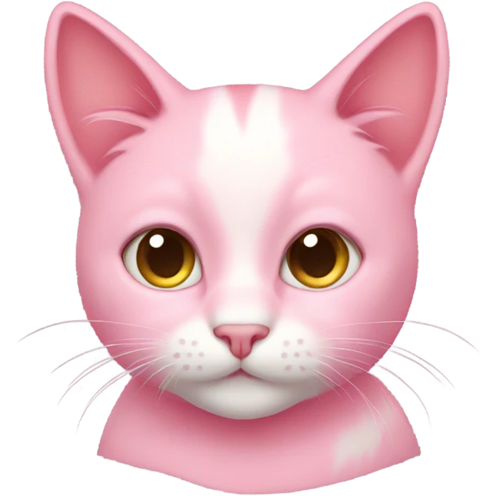 cute pink cat emoji