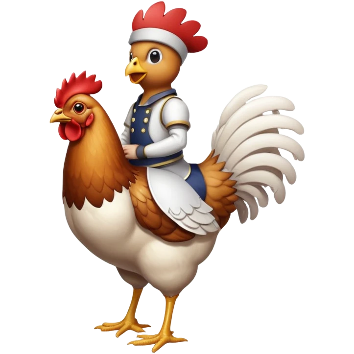 Chicken jockey  emoji