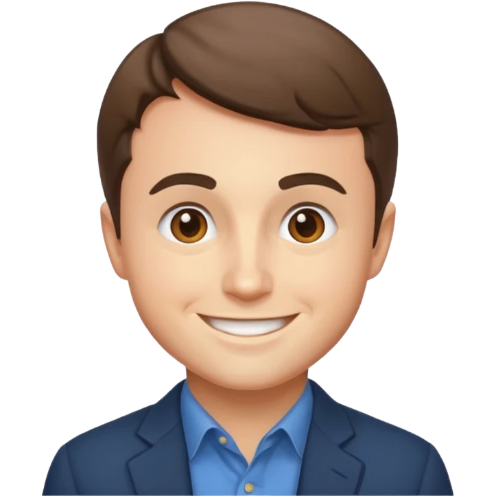 Charlie kirk's face on a discord/twitter emoji style emoji. emoji