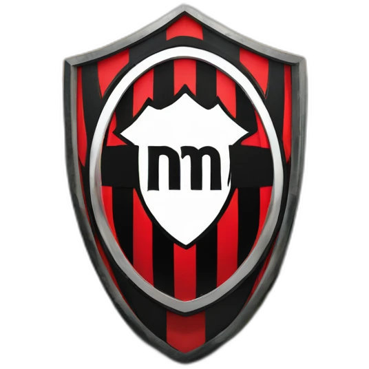 Escudo del ac Milan en una montaña emoji