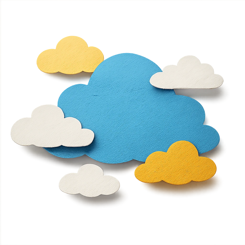 clouds in a blue sky emoji