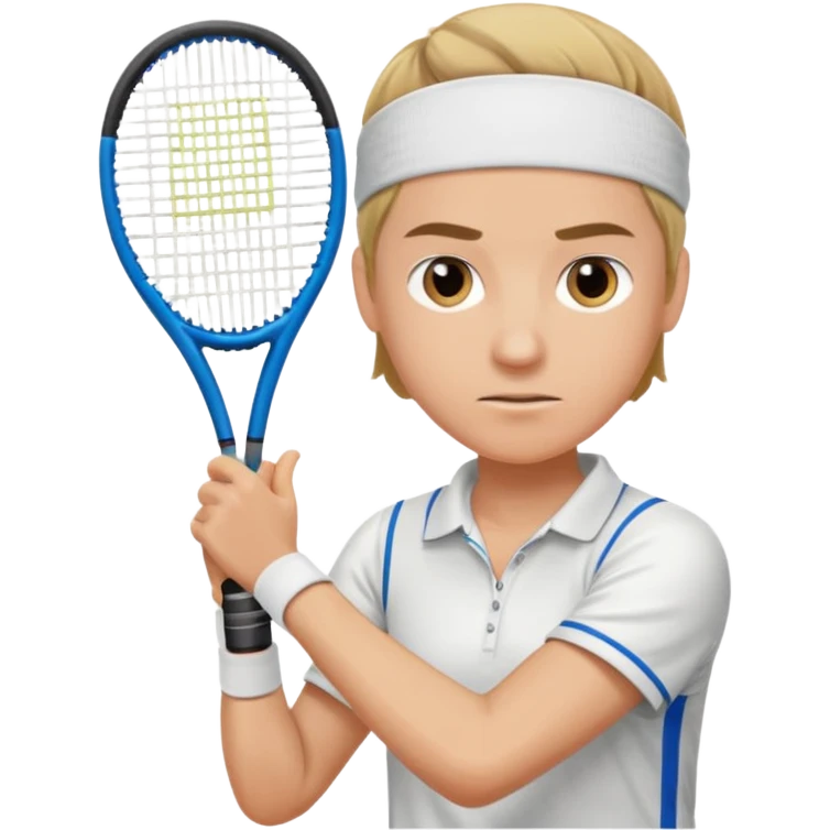 tennisplayer with sweatband emoji