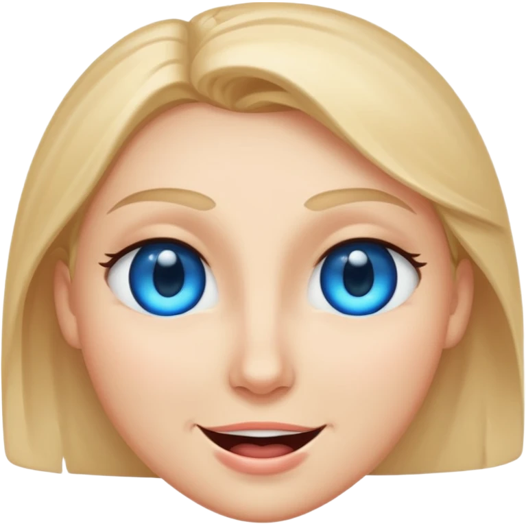 winking face with one glowing blue eye, subtle smirk emoji