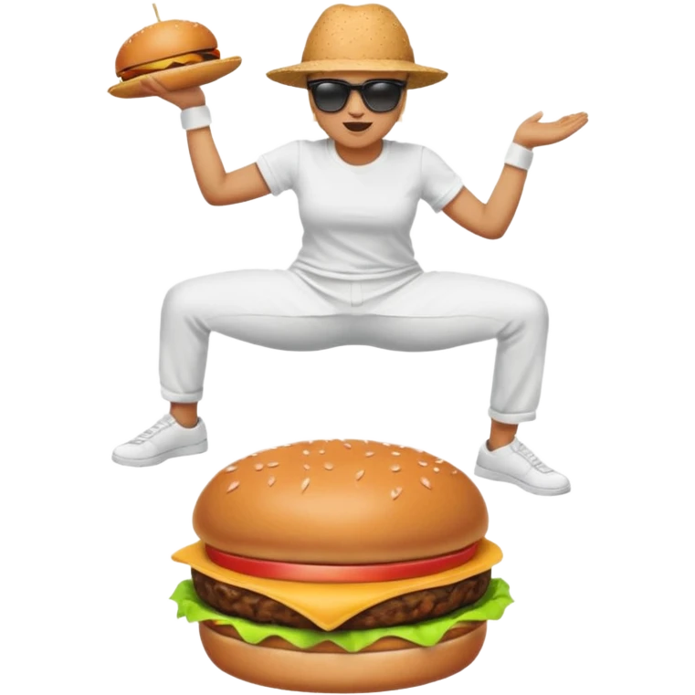  twerking on a burger cuh emoji
