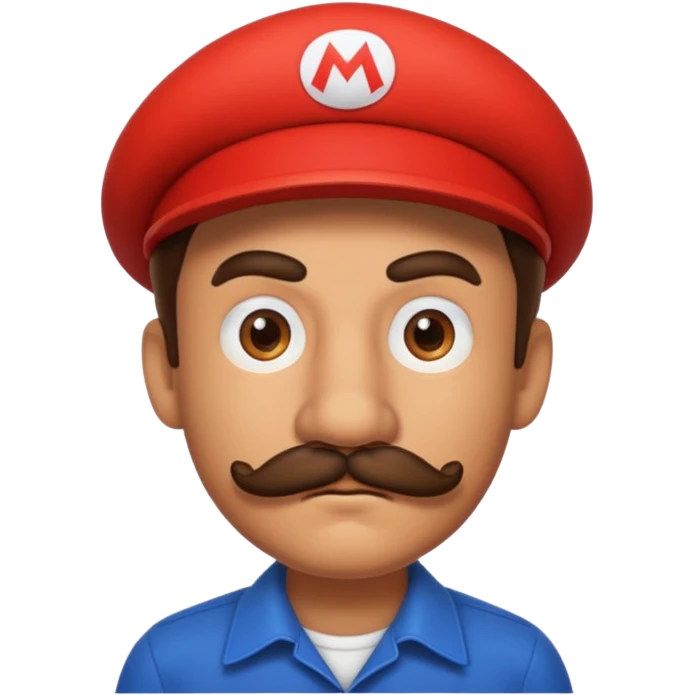 mario is suspicious emoji