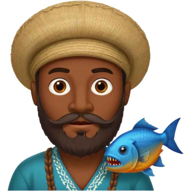 Узбек с пиранией в бороде emoji