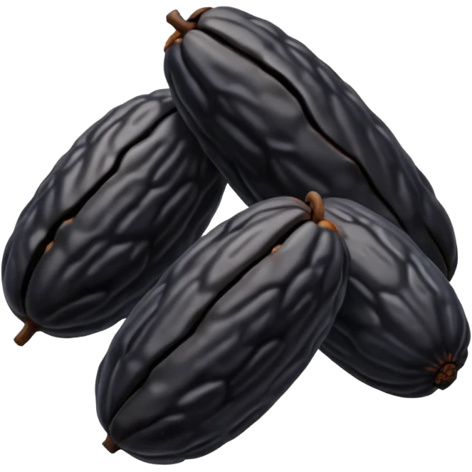 боби тонка, схож на ізюм чорні боби із зморшками, гірка з 5-6 штук emoji