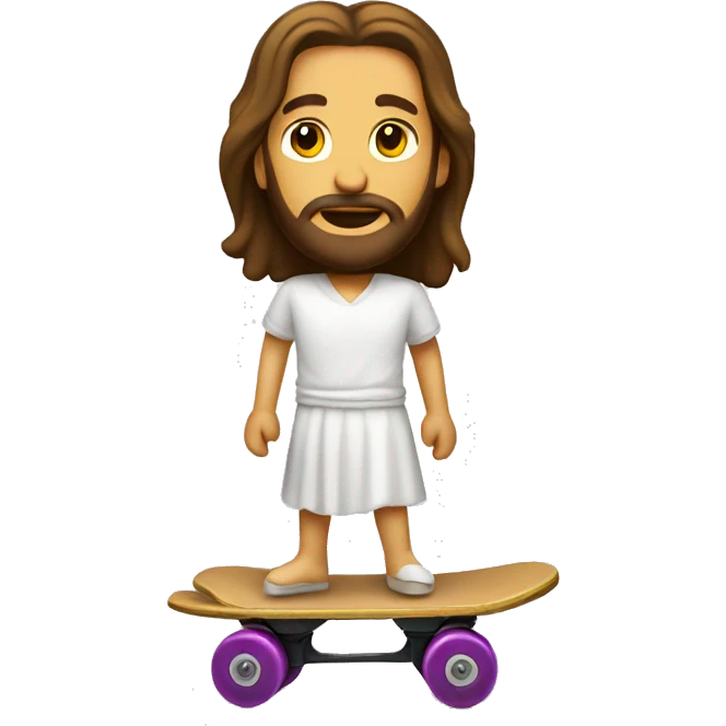 Jesus Christ roller skating emoji