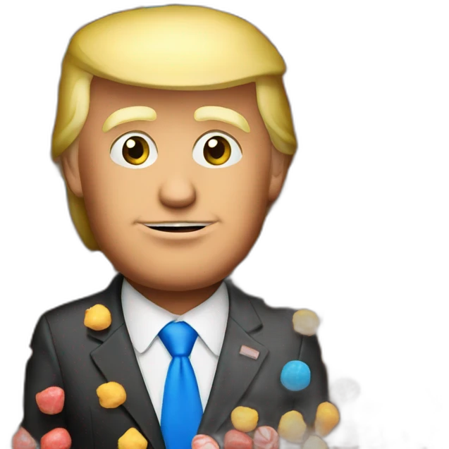 Donald trump With candy  emoji
