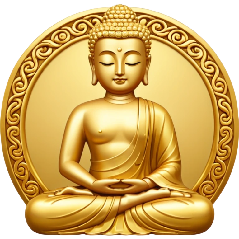Golden Buddha emoji