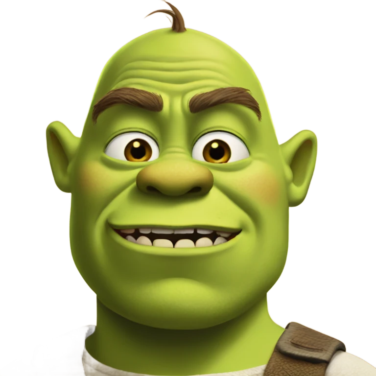 Shrek as a baddie emoji