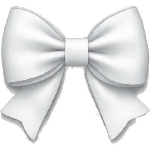 White bow emoji