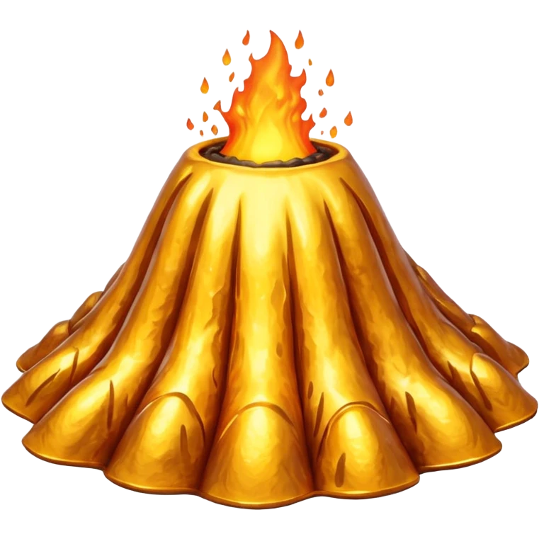 Gold Volcano emoji