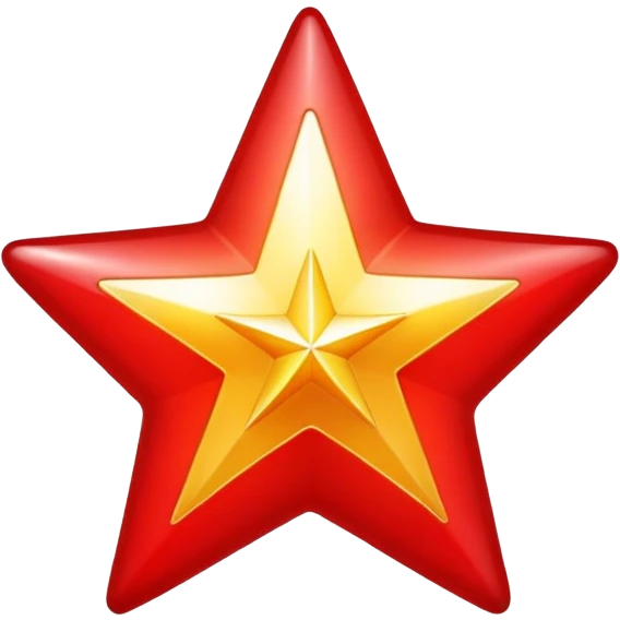 red star with shine emoji