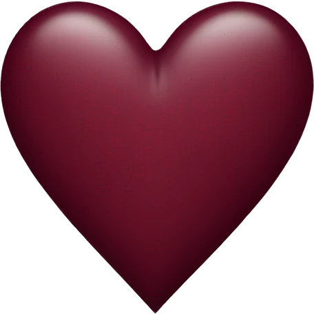 Burgundy heart emoji