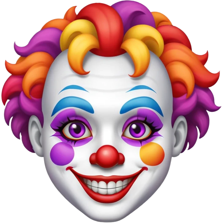 bright clown emoji