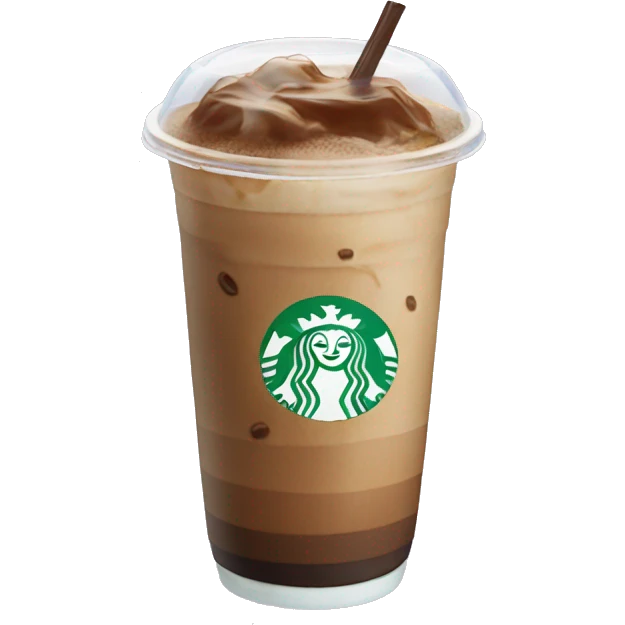 Aesthetic ice coffee emoji