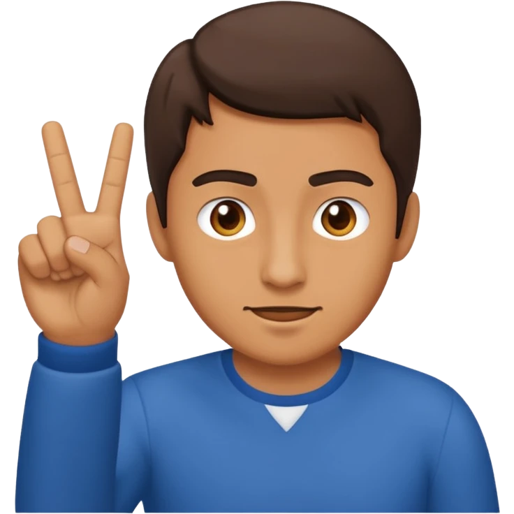 Man, flipping off people emoji