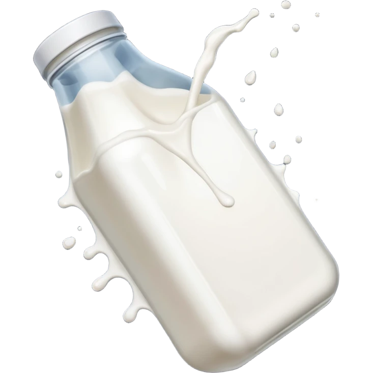 Milk on the screen emoji