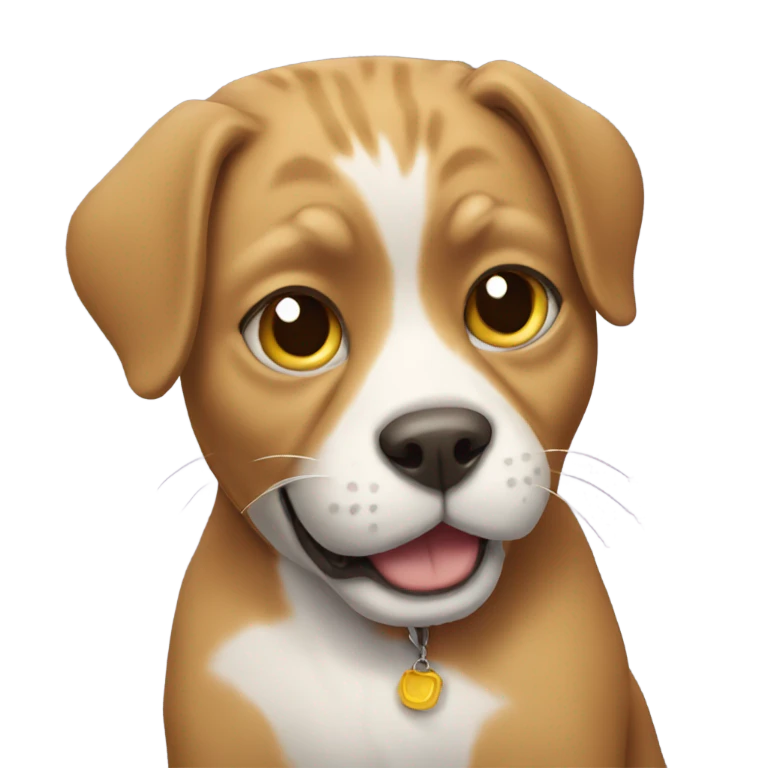 Cat dressed as a dog emoji