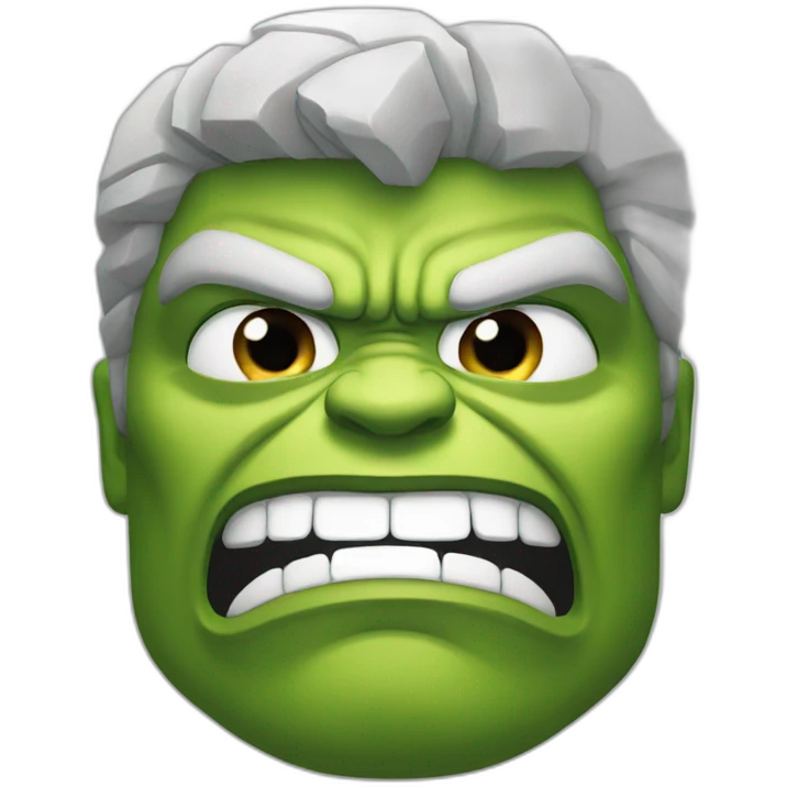 Hulk face emoji