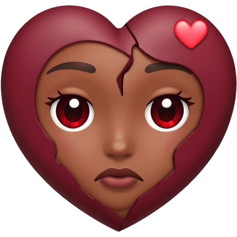 broken heart Burgundy emoji