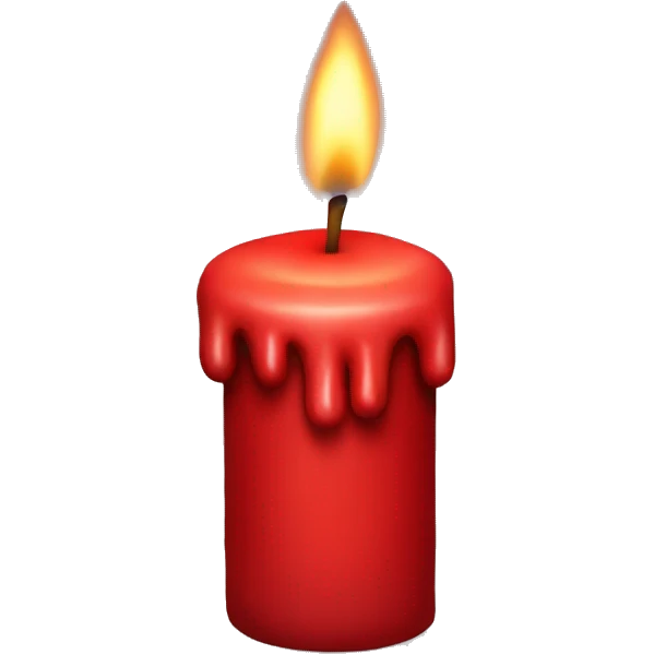 red candle emoji