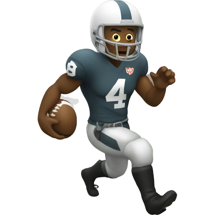 White Pirate scoring a touchdown emoji