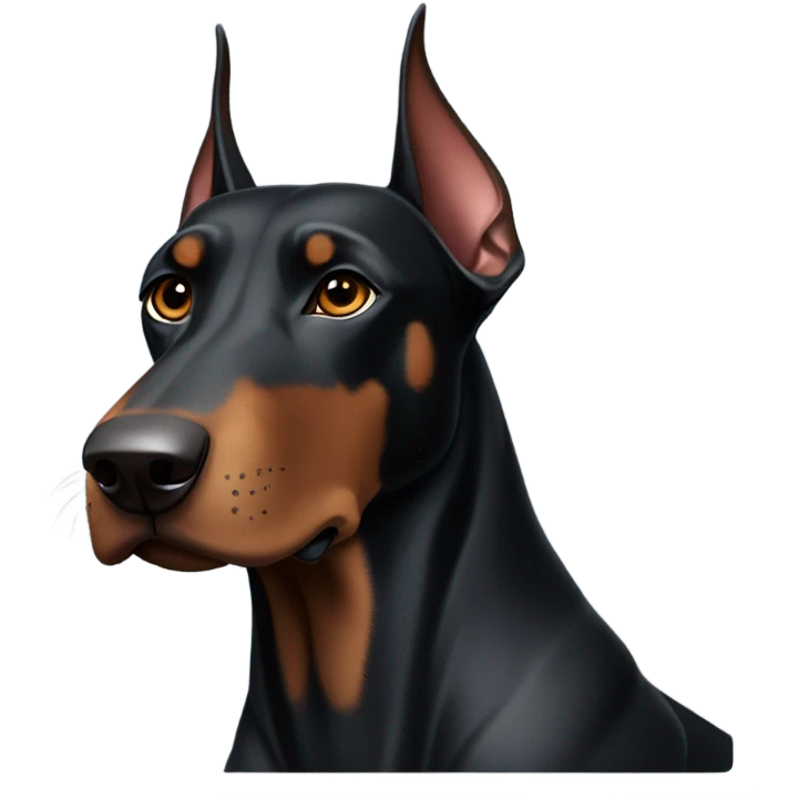 black doberman emoji