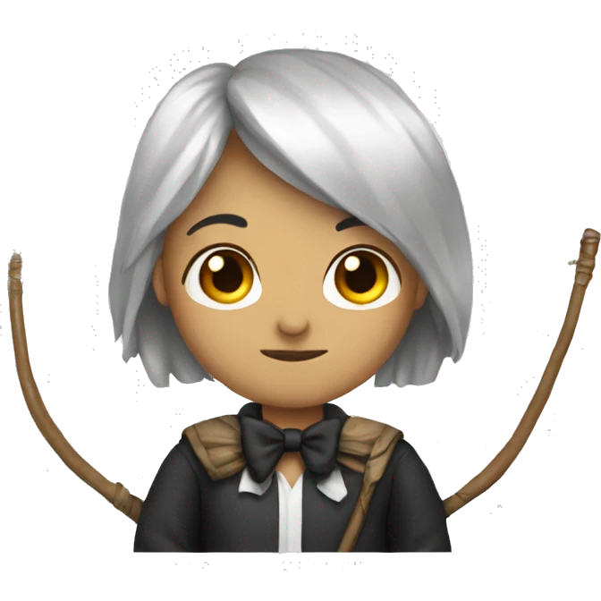 Renifer with bow emoji
