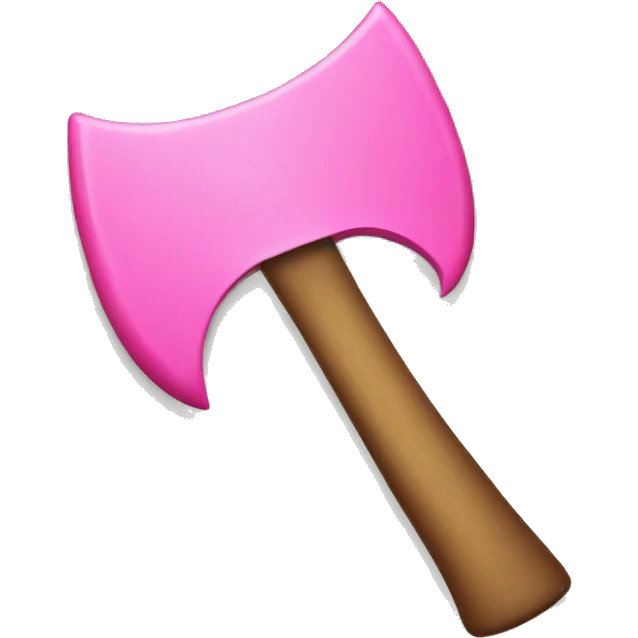 pink axe emoji