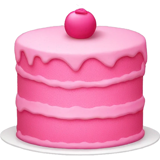 A pink cake  emoji