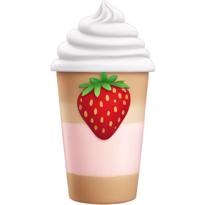 Strawberry Latte emoji