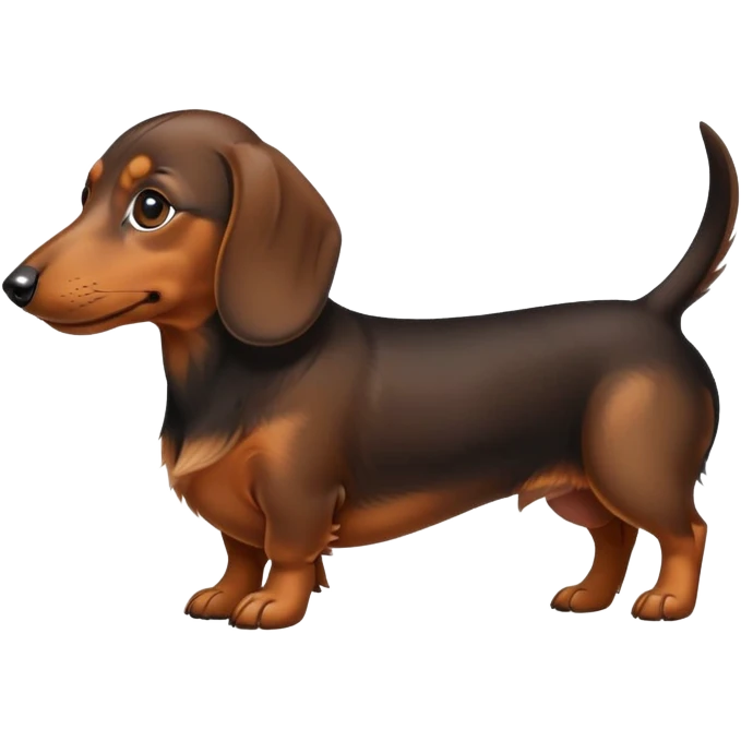dachshund sideways emoji