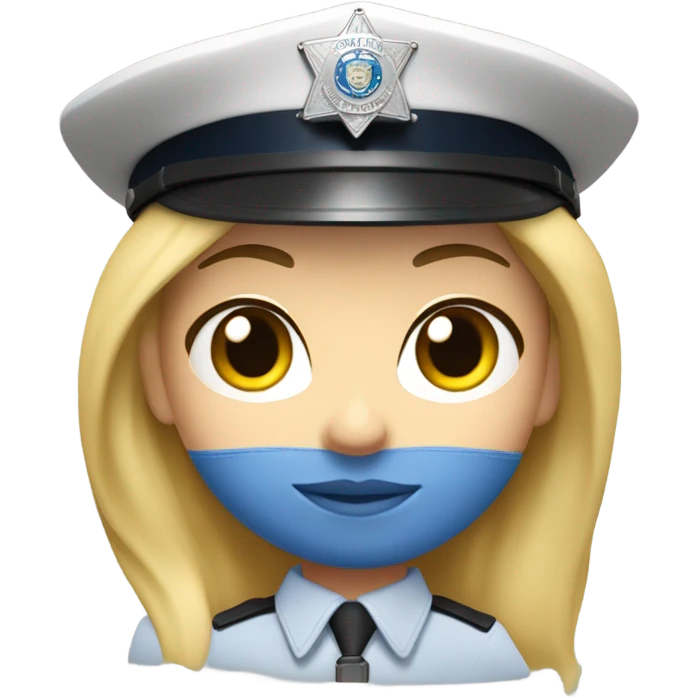 Police blonde emoji